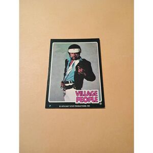 Vintage 1979 Village People Trading Card #7  Disco Era Vintage Music Collectible